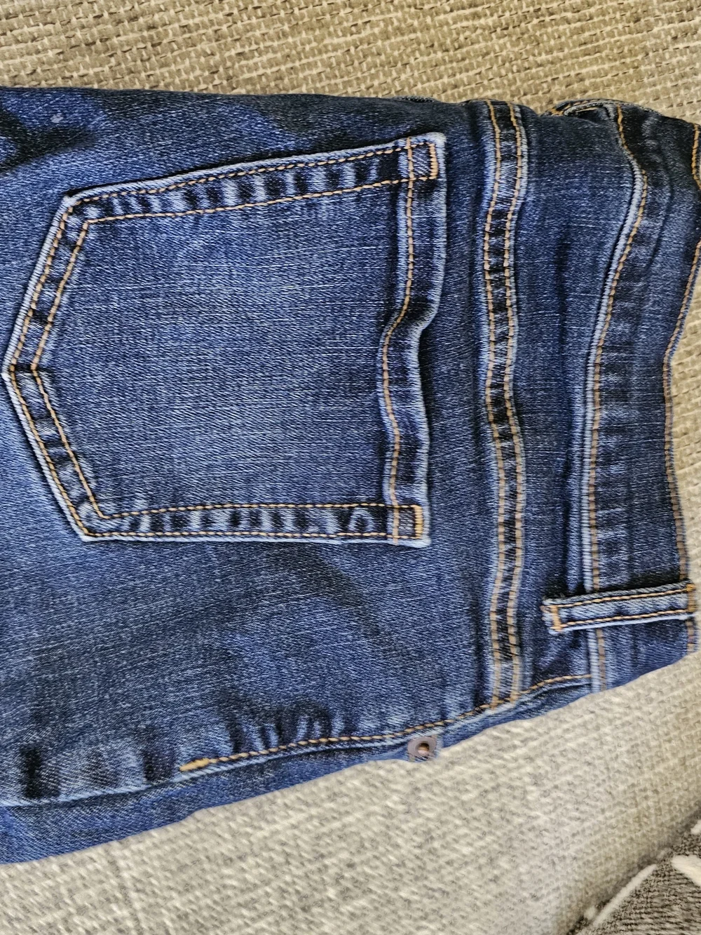 Childrens Place Kids Dark Blue Straight-Leg Jeans